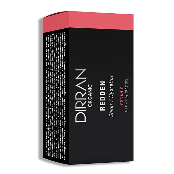 3 in 1 Natural Ingredient 90% Organic Blusher Stick For Lips, Eyes, & Cheeks, Hydration And Natural Beauty Apply directly And Blend With Fingertips, Small Enough to Carry (REDDEN)-FemmiqueWomen