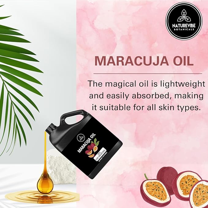 Naturevibe Botanicals Maracuja Oil 32 Ounces | 100% Pure and Natural | Great for Skin Care and Hair Care-FemmiqueWomen