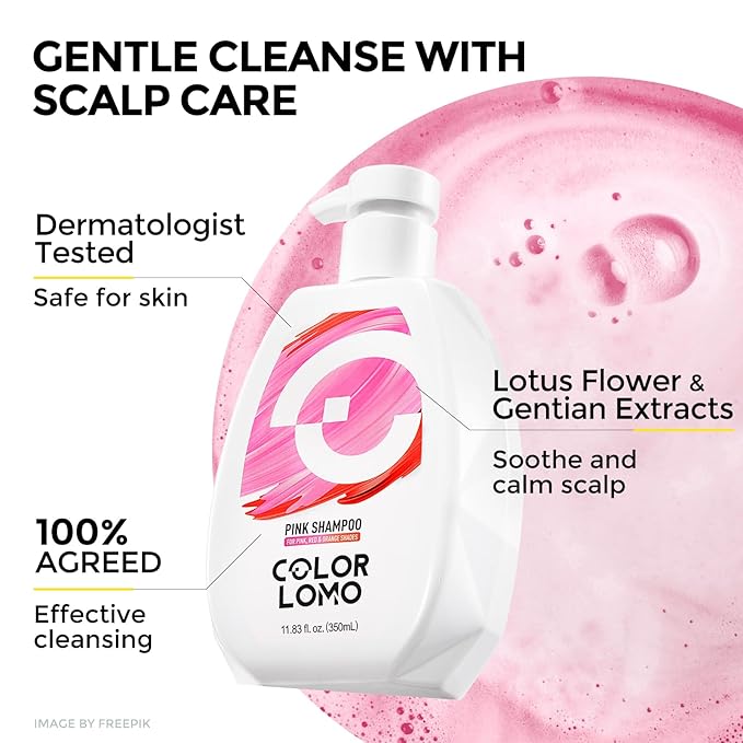 Ultra Color Safe Shampoo | Help Prevent Fading & Provide Subtle Color Replenishment | Prolong Color Vibrancy and Enhance Shine | Vegan & Cruelty-Free Formula | For Pink Color Treated Hair-FemmiqueWomen