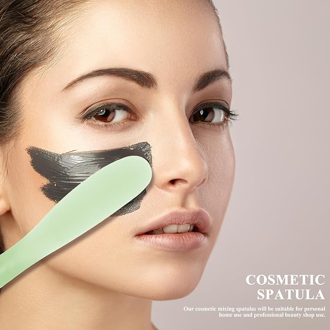 10pcs Tool Stick Makeup Spatulas Makeup Scoop Cosmetic Scoop Sampling Spatula Cosmetics Mixing Spatulas Cosmetic Applicator Spoon Large Mixing Spoon-FemmiqueWomen