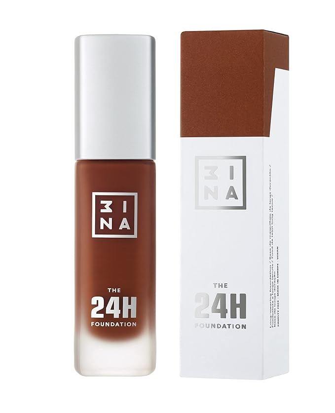3INA The 24H Foundation 675-24H Long-Wearing Formula - Medium To High Buildable Coverage - Smooth Matte Finish - Expanded Shade Selection - Waterproof, Cruelty Free, Vegan Makeup - 1.01 Oz-FemmiqueWomen