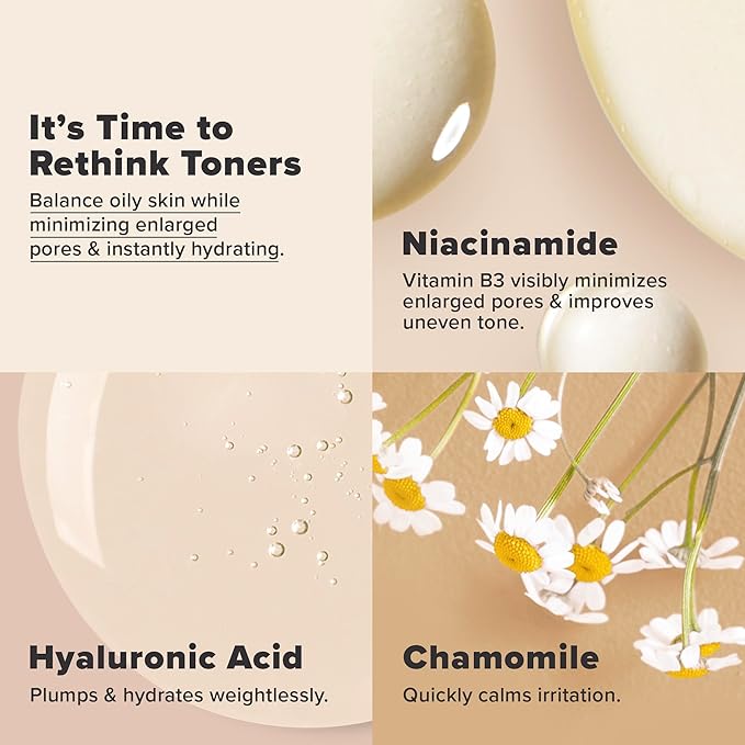 Paula's Choice SKIN BALANCING Pore-Reducing Face Toner for Combination and Oily Skin, Minimizes Large Pores, Controls Oil & Shine, Suitable for Acne-Prone Skin, Travel Size, 1 Fl Oz Bottle-FemmiqueWomen