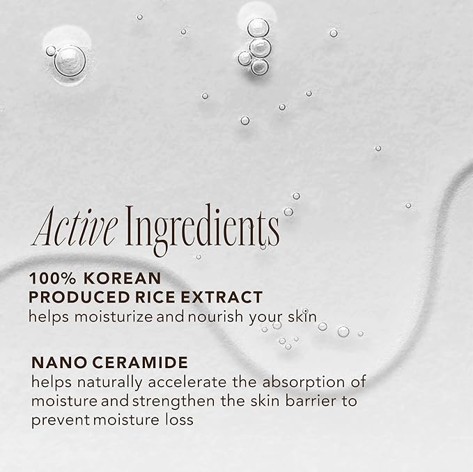 The Face Shop Rice Ceramide Moisturizing Toner - Rice Extract Rice Toner for Face - Strengthens Skin Barrier - Hydrating Targets Dryness - Lightweight Face Moisturizer - Glow Essence Korean Skin Care-FemmiqueWomen