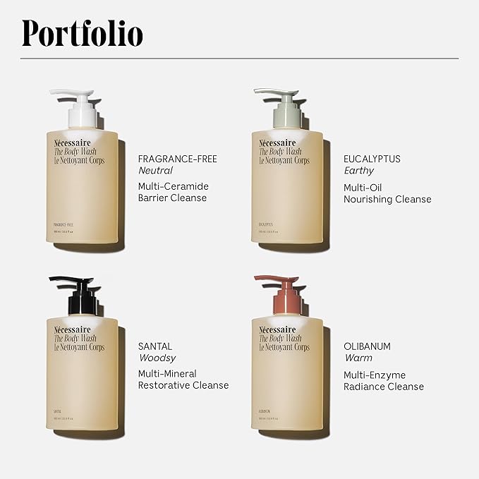 Nécessaire The Body Wash Olibanum. Natural Body Wash for Women + Men. Radiance Cleanse. Multi-Enzyme Gel Cleanser for Dull Skin. Notes of Vanilla, Fig Leaf, and Cassis Buds. 16.9 Fl Oz.-FemmiqueWomen