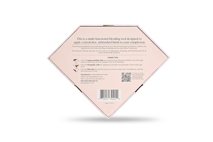 StansOut Beauty Sponge 4-Pack – Streak-Free, Airbrushed Finish | Reusable, Quick-Drying, Latex-Free | Multi-Angle Blending Sponge for Cream, Liquid & Powder | Pro Makeup Applicator-FemmiqueWomen