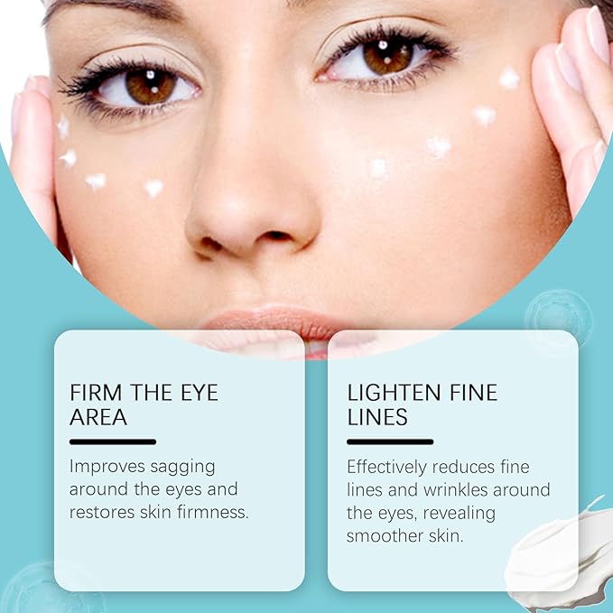 Instant Firm Eye Tightening Cream with Caffeine & Collagen & Vitamin E, Instant Firming Eye Cream, Eye Tightener Cream Travel Size 1 Fl Oz-FemmiqueWomen