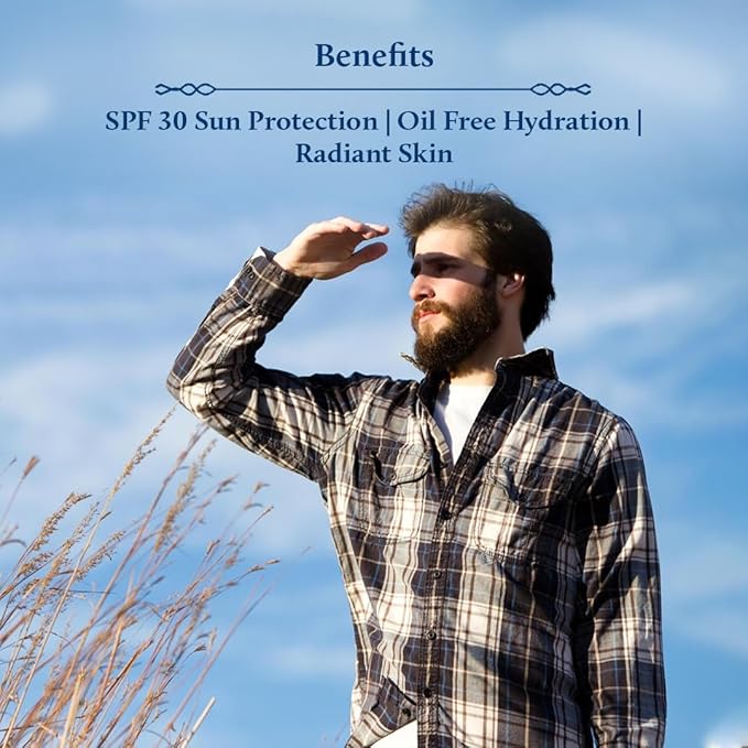 Blue Nectar Coconut Face Cream with SPF 30 Sunscreen for Men | Plant Based Oil Free Moisturizer for Face with Vitamin E |Sunscreen for Oily, Dry & Sensitive Skin (16 Herbs, 1.76 FlOz)-FemmiqueWomen