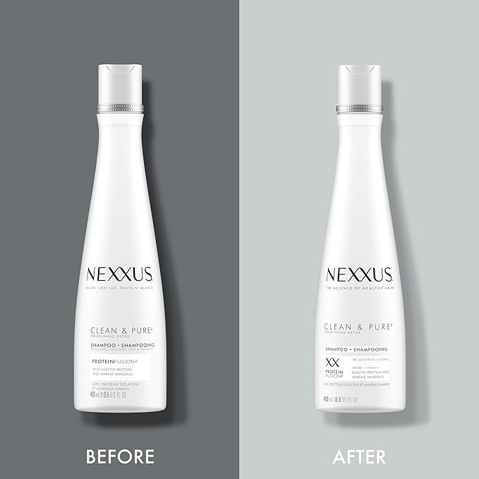 Nexxus Clean and Pure Clarifying Shampoo With ProteinFusion, For Nourished Hair Paraben-Free 13.5 oz-FemmiqueWomen