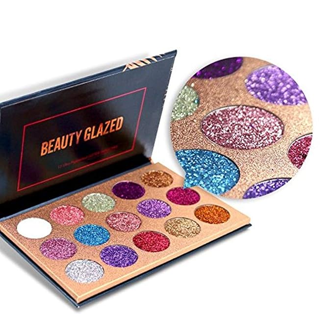 15 Colors Eyeshadow, Glitters Shimmer Pigment Pressed Makeup Palette Eyes Cosmetic-FemmiqueWomen