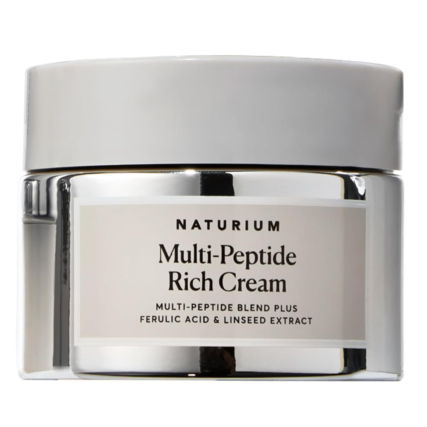 Naturium Multi-Peptide Rich Cream, Hydrating & Nourishing to Help Appearance of Fine Lines & Wrinkles, Vegan & Cruelty-Free, 1.7 oz-FemmiqueWomen