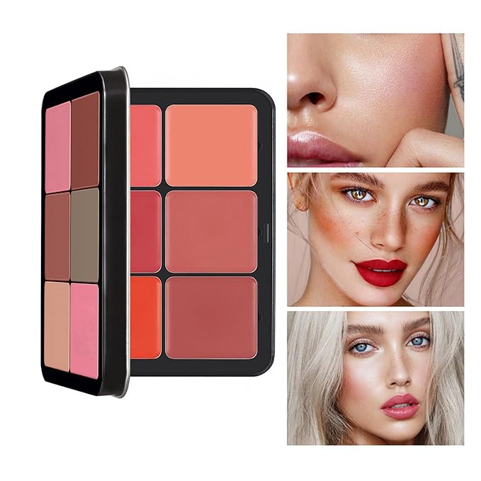 12 Color Concealer Palette & 12 Colors Blush Palette,Full Coverage Makeup,Corrector for Under Eye Dark Circles and Highlight Blush Palette Face Cosmetics Makeup-FemmiqueWomen