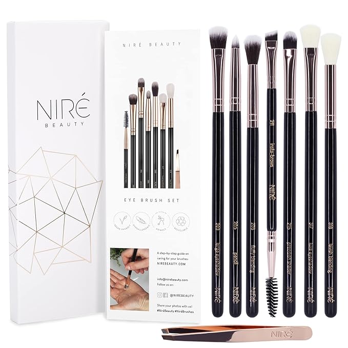 Niré Beauty Most Loved Artistry and Eye Brush Set - Your Best Selection of Makeup Brushes Great for Professionals and Beginners-FemmiqueWomen