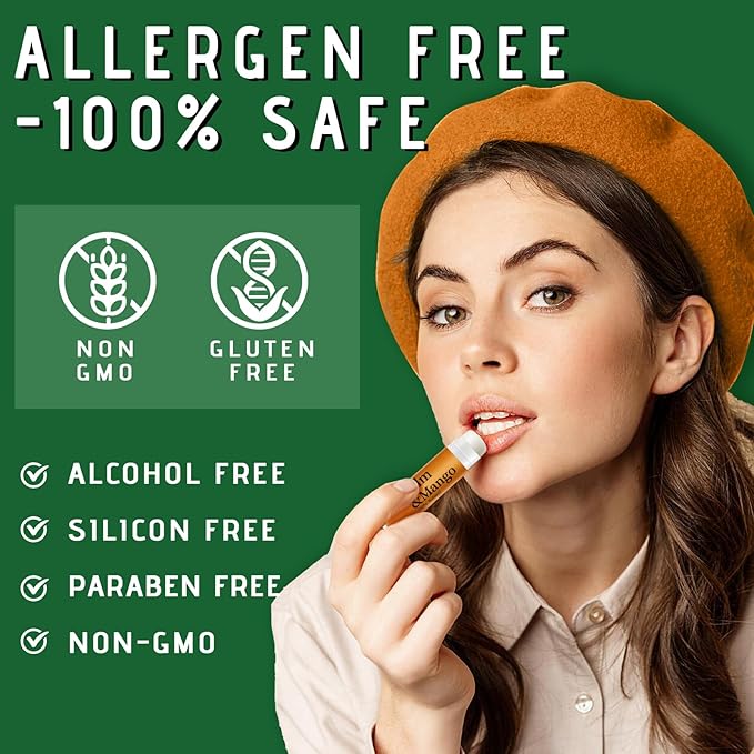 39 Pack of Lip Balm, 12 Flavored Lip Balm in Bulk Natural Lip Balm Set, Beeswax Moisturising & Soothing Lip Balms Bulk Gifts for Women Stocking Stuffers Party Favors(4.2g/0.15oz)-FemmiqueWomen