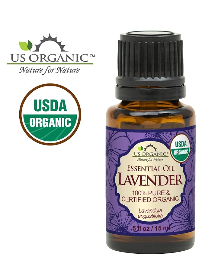 US Organic 100% Pure Lavender Essential Oil, Directly sourced from Bulgaria, USDA Certified Organic, Undiluted, for Diffuser, Humidifier, Massage, Skin, Hair Care, Non GMO, 15 ml-FemmiqueWomen