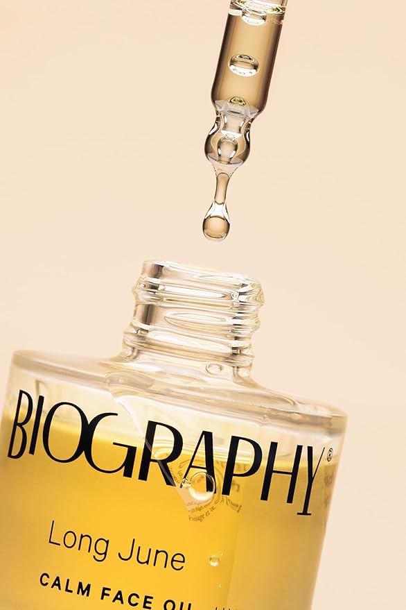 Biography Long June Quieting Face Oil, 30ml - Natural Smoothing & Clarifying Dry Oil. Clarifying, Moisturizing & Hydrating Beauty Facial Oil for Women w/Camellia, Vitamin E & Marula-FemmiqueWomen
