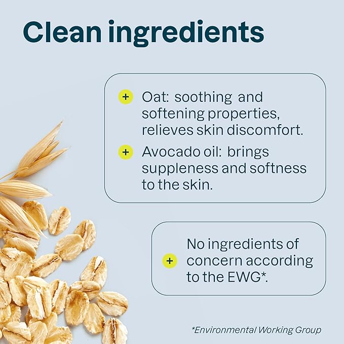 ATTITUDE Body Lotion for Sensitive Skin with Oat, EWG Verified, Dermatologically Tested, Vegan, Avocado Oil, 16 Fl Oz-FemmiqueWomen