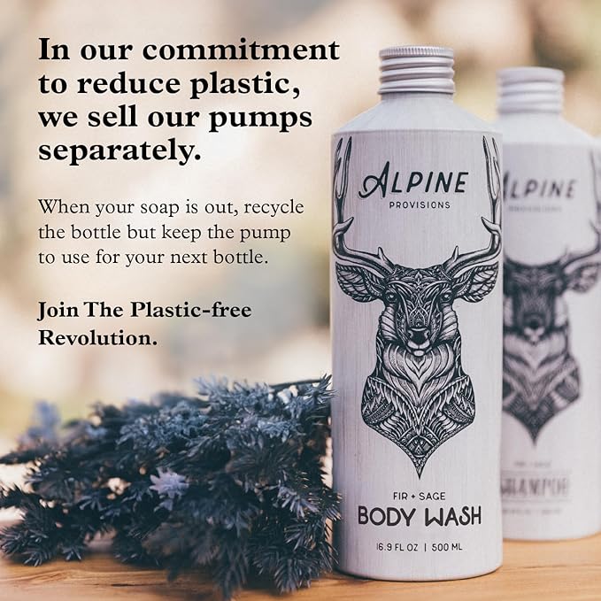 Alpine Provisions Cedar & Sandalwood Shampoo - Naturally Repair, Cleanse, and Hydrate with Essential Oils, Jojoba, Aloe Vera - Vegan, Sulfate & Plastic Free - Plant-Based Hair Care 16.9 FL Oz-FemmiqueWomen