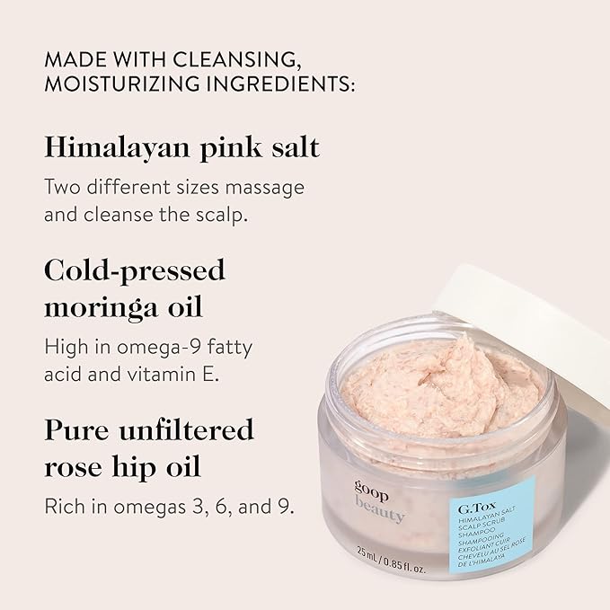 goop Beauty Scalp Scrub Shampoo | Exfoliator to Dexofiy & Purify | Himalayan Salt & Rosehip Oil | Cleanses Hair of Product Buildup | 6.7 fl oz-FemmiqueWomen