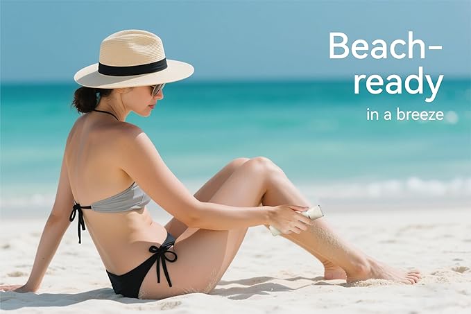 3-in-1 Electric Razor for Women - Waterproof Bikini Trimmer,Rechargeable Electric Shaver for Lady,Pubic Hair Trimmer Women,Personal Trimmer Groomer for Body Hair (Cream, LY-2)-FemmiqueWomen