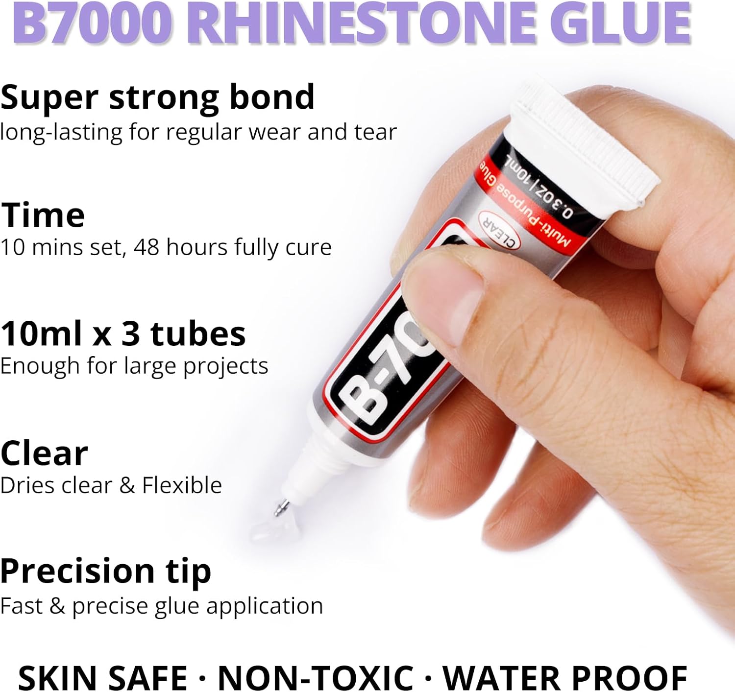 30000Pcs Resin Jelly Rhinestones Set for Crafting Bedazzling, Light Purple AB Flatback Gems Jewels for Crafts Clothes Shoes Fabric Outfit Nails Makeup, Flat Back Lavender Crystal 2-6mm with b7000 Glue-FemmiqueWomen