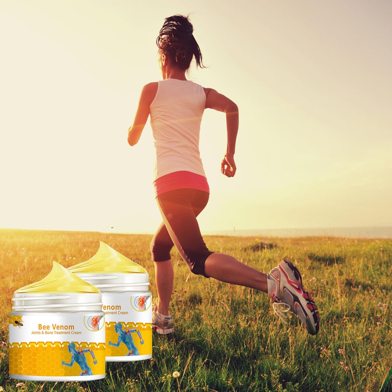 3 PCS Bee Venom Joint and Bone Therapy Cream, New Bee Venom Gel, Specializes in Muscle Soothing, for All Parts of The Body, for Men & Women-FemmiqueWomen