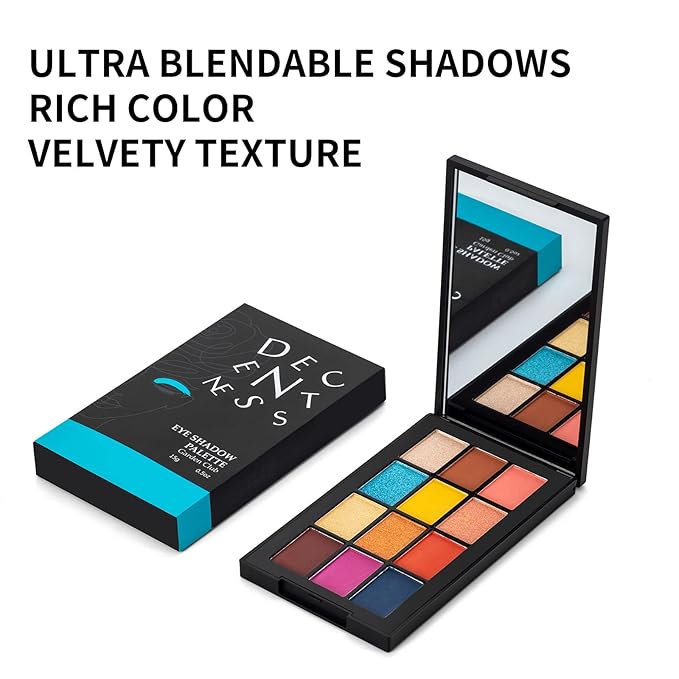 12 Colors Eyeshadow Palette Makeup Shades Nude Matte Shimmer Glitter Pigment, Pro Long Lasting&Waterproof Highlighting Makeup Palette,Ideal Gift(Garden Club)-FemmiqueWomen