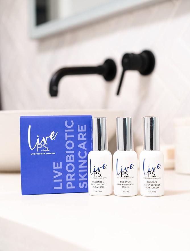 3-Step Skin Care Kit – Face Cleanser, Probiotic Serum & Moisturizer – Ultimate Recipe for Balanced, Glowing, Hydrated Skin – Perfect for All Skin Types – Travel Size – Vegan & Cruelty-Free-FemmiqueWomen