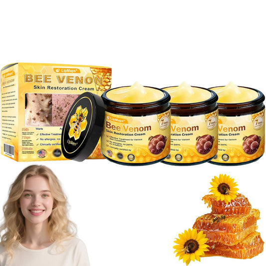 Bee Venom Skin Restoration Cream, Bee Venom Skin Treatment Cream, Repair skin and Firming, Effective In Reducing Blemishes (3)-FemmiqueWomen