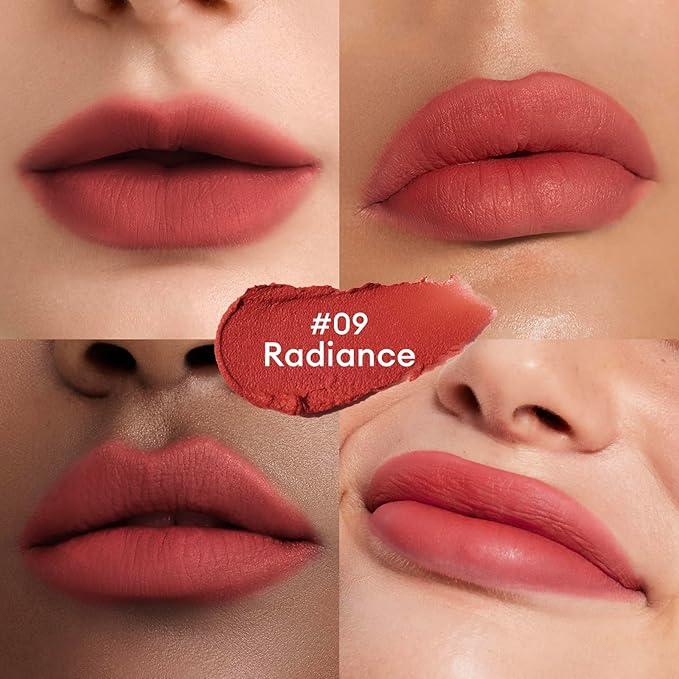 ITY Velvet Matte Finish Lip Stain-Mousse Textured Lip Clay, Conceals Lip Lines, Rich Pigment Lip Tint Lipsticks,2 Pack, 0.14 oz (4g) in Ruby, Radiance-FemmiqueWomen