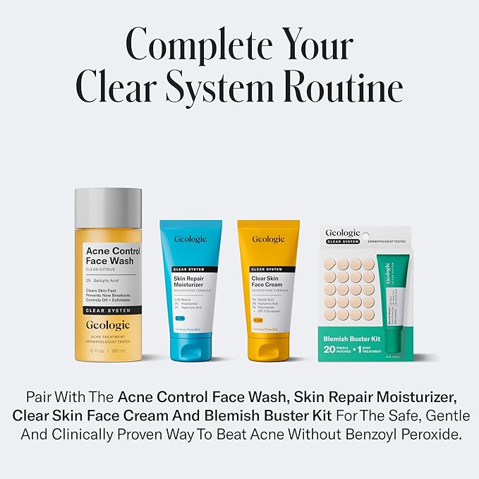 Geologie Acne Control Body Wash | Fresh Eucalyptus | 2% Salicylic Acid + 1.5% Glycolic Acid | Clears Body Acne & Prevents Breakouts | For Men & Women | No Benzoyl Peroxide | 8.4 oz-FemmiqueWomen