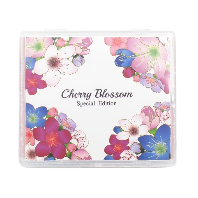 [100 Counts + Mirror Case] Cherry Blossom Natural Oil Blotting Paper for Face Korean with Mirror Case-FemmiqueWomen