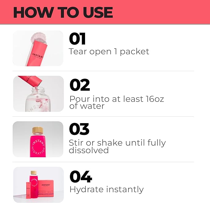 Instant Hydration Electrolytes Powder Packets - Raspberry Electrolyte Drink Mix - Zero Sugar - Keto, Vegan, Gluten-Free, Non-GMO - Boost Recovery, Brain Health, Muscle & Tissue Support- 30 Sticks-FemmiqueWomen