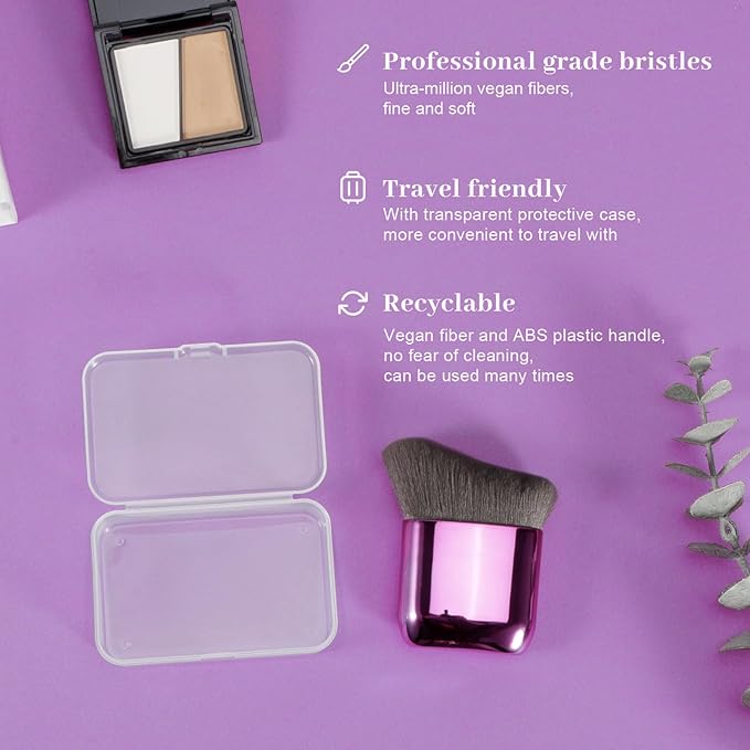 Yoseng Self Tanner Brush for Body & Face - Kabuki Makeup Brush for Self-Tanner,Tanning Mousse,Foundation & Bronzer | Streak-Free Application,Professional Tanning & Body Makeup Tool (Small)-FemmiqueWomen