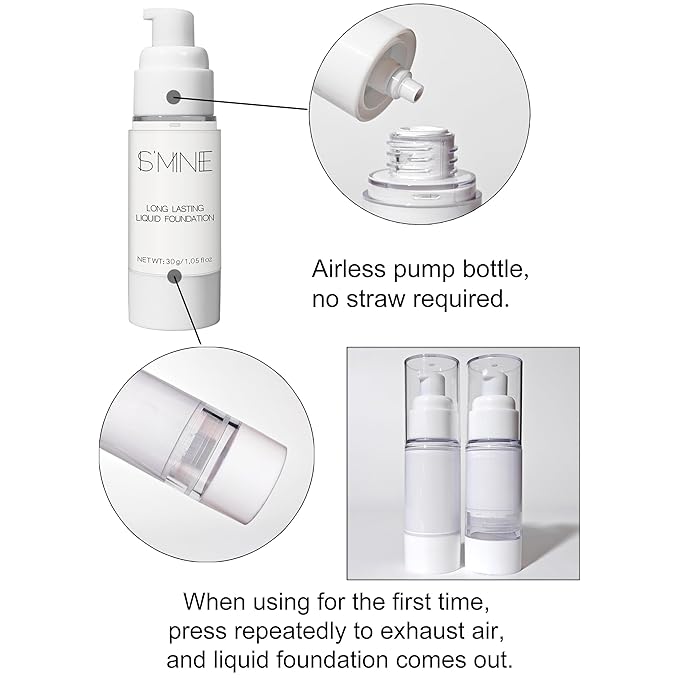 IS'MINE White Liquid Foundation Makeup, Matte Flawless Finish Foundation, Vegan & Cruelty-Free (1.05 Fl Oz, 041)-FemmiqueWomen