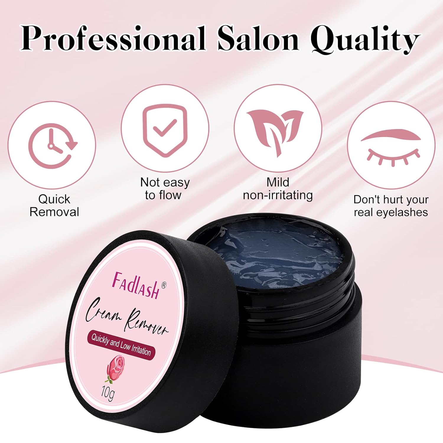 FADLASH Lash Remover for Lash Extensions 10g Eyelash Extension Remover Dissolves Powerful Lash Glue Remover Low Irritation for Salon-FemmiqueWomen