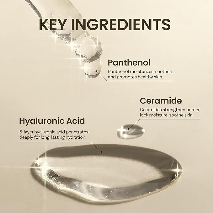 ONGREDIENTS Skin Barrier Calming Softener | Daily Soothing Toner for Dry, Sensitive Skin | Panthenol, Hyaluronic Acid, Ceramide, Hydrating, pH Balancing | Vegan, Korean Skin Care 250ml / 8.45 fl Oz-FemmiqueWomen