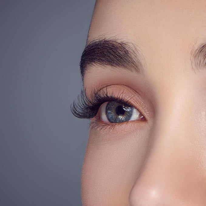 KISS imPRESS Falsies Press On Self Adhesive Eyelashes, 12mm-14mm Natural Volume Press On Lashes, Black, No Glue Needed, Invisible Band, 20 Lash Clusters & Non-Stick Applicator - Natural-FemmiqueWomen