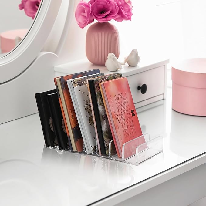 2 Pack Makeup Organizer, Compact Makeup Palette Organize, for Bathroom Countertops, Vanities, Cabinets, Sleek Modern Cosmetics Storage Solution for - Eyeshadow Palettes, Contour Kits, Blush-FemmiqueWomen