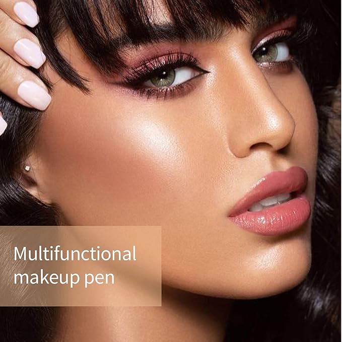 3pcs Contour Beauty Wand, Blush Wand and Liquid Highlighter Wand with Cushion Applicator, Long Lasting Silky Smooth Blendable Contour Highlighter Blush Stick,Cruelty Free,Contour +Blush +Highlighter Set（#01+#03+#05）-FemmiqueWomen