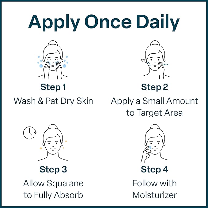 QRxLabs Pure Organic Squalane Oil & Vitamin E Oil for Face & Skin - 2 Fl Oz - USDA & ECOCERT Certified Organic Sugarcane - Hydrating Facial, Body & Hair Formula - Reduces Fine Lines & Wrinkles-FemmiqueWomen