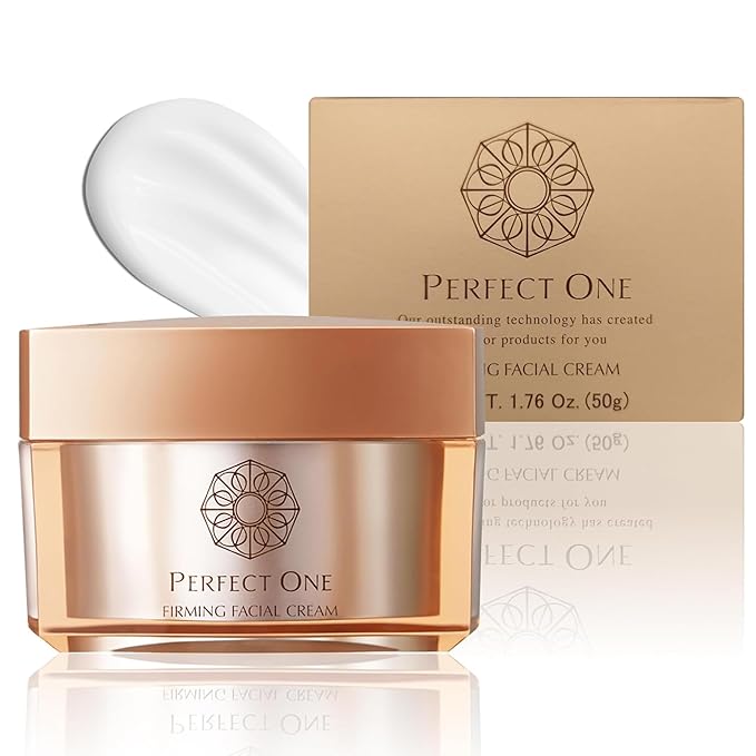 PERFECT ONE Firming Facial Cream - Helps The Skin Appear Firmer & Brighter - All-in-One Ultra Hydrating Serum, Moisturizer, & Eye Cream - With Niacinamide, Collagen, Squalane & Hyaluronic Acid, 50g-FemmiqueWomen