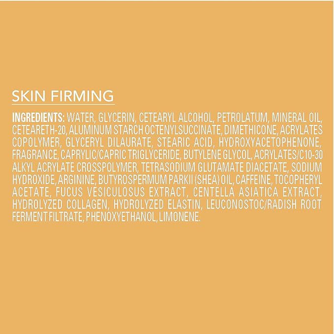 Jergens Skin Firming Body Lotion for Dry to Extra Dry Skin, Skin Tightening Cream with Collagen and Elastin, Hydralucence Blend Formula, 16.8 oz-FemmiqueWomen