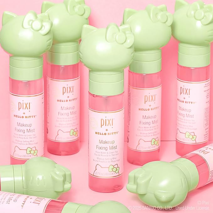 Pixi + Hello Kitty Makeup Fixing Mist |Lightweight Setting Spray | 80 ml / 2.7 fl oz-FemmiqueWomen