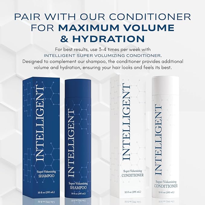 Intelligent Super Volumizing Hair Loss Shampoo - Strengthens Weakened Hair and Maximizes Volume | 10 fl oz (290 ml)-FemmiqueWomen