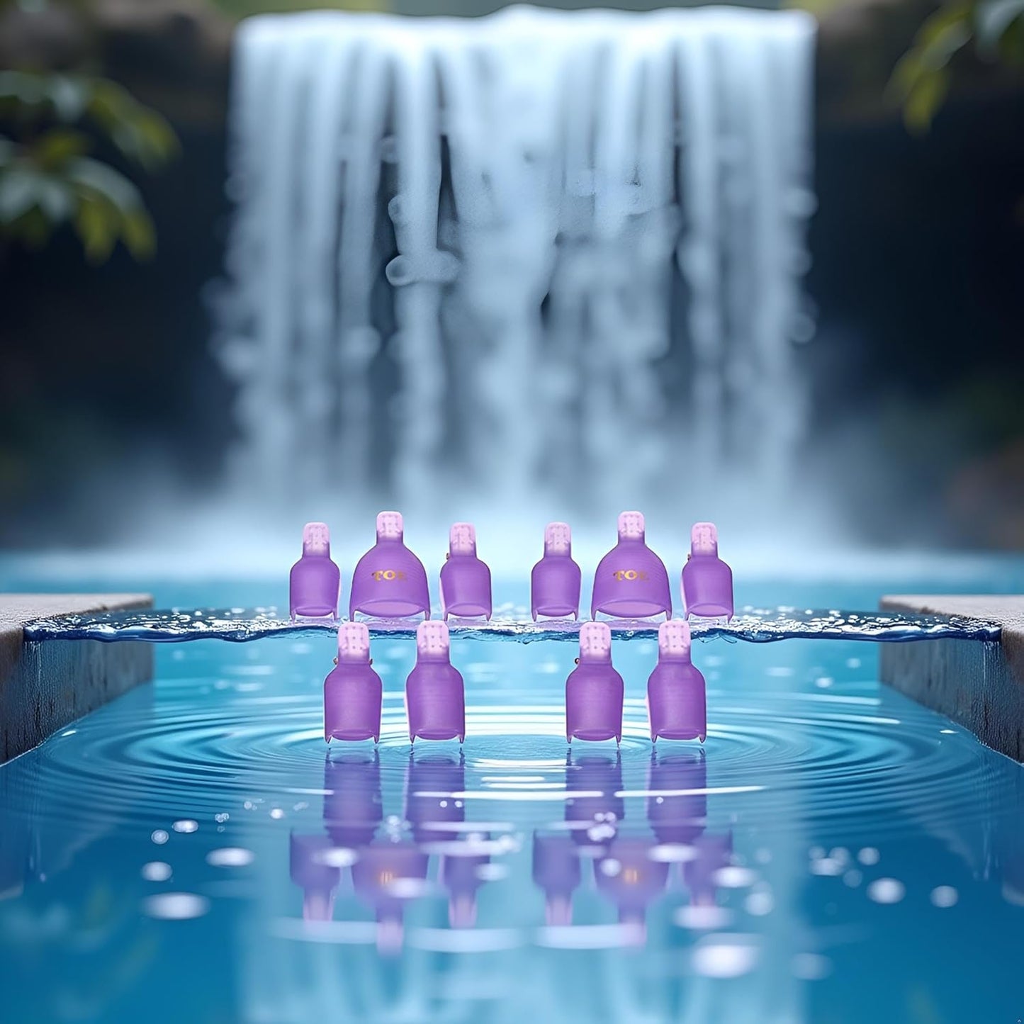 10Pcs Purple Useful Toenail Clips Nail Art Caps Soak Off UV Gel Clamp Remover Beauty Tool Sleek Nail Remover Clips With Anti-Slip Design Nail Polish Removers-FemmiqueWomen