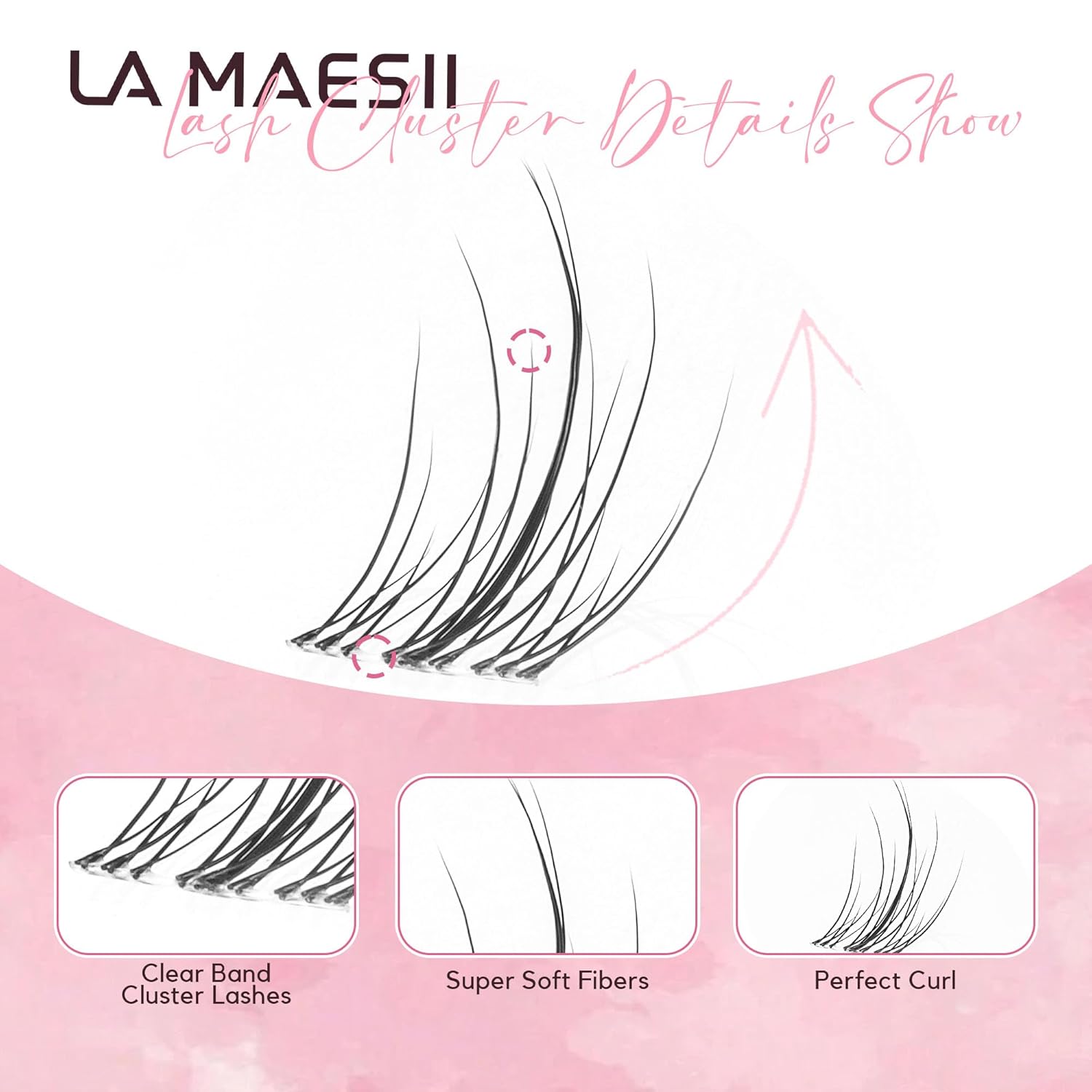 120Pcs Clear Band Lash Clusters 10-14mm Natural Look Cluster Eyelashes C Curl Resuable Invisible Band Individual Cluster Lashes(77)-FemmiqueWomen