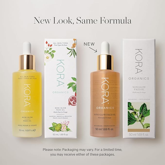 KORA Organics Noni Glow Hydrating Face Oil for Women with Rosehip, Gua Sha Oil, Certified Organic, Cruelty Free, 1.69 fl oz-FemmiqueWomen