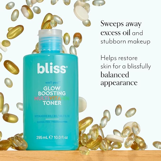 Bliss Well Yes Hydrating Toner with Vitamin B3, B5, B6, C & E - Brightens, Soothes, and Balances Skin - Alcohol-Free, Ideal for Sensitive & Oily Skin-FemmiqueWomen
