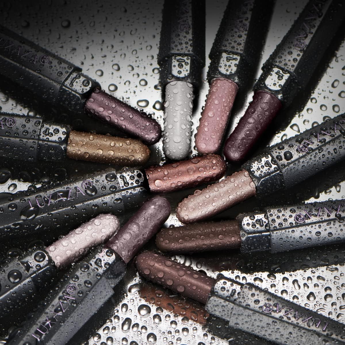 10PCS Eyeshadow Stick,Shimmer And Matte Brown Metallic Cream Eyeshadow Pencil Crayon with Smudge-proof & Waterproof, Eye Brightener Stick, Ideal Gift for Women - Ash Rose-FemmiqueWomen