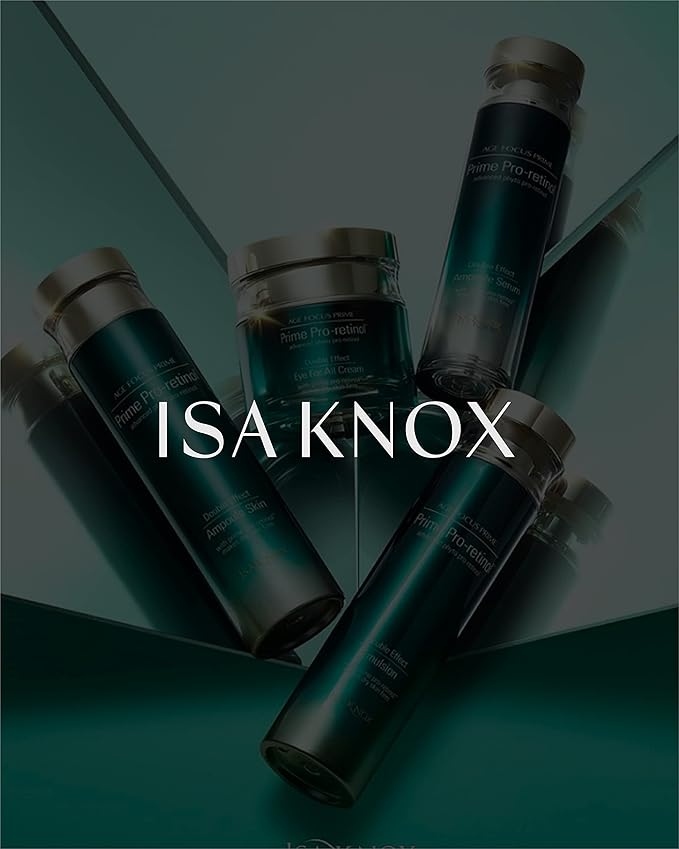 ISA KNOX AGE FOCUS PRIME Double Effect Emulsion by LG Beauty, PRIME Wrinkle For All Serum & PRIME Eye For All Cream - Korean Skin Care, Daytime Retinol (177 ml/5.99 fl oz)-FemmiqueWomen
